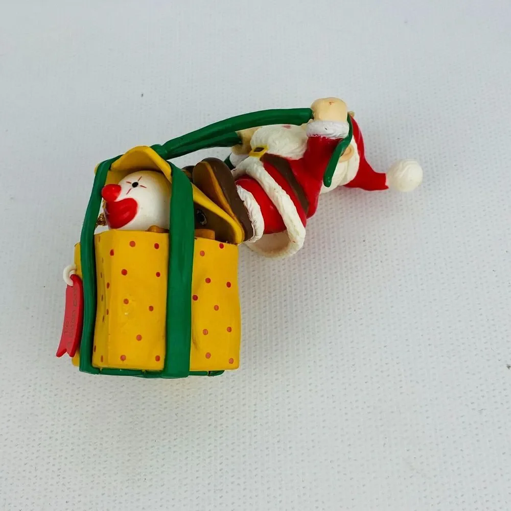 Matrix Christmas Traditions Santa Claus &‎ Jack in the Box Collectible Ornament